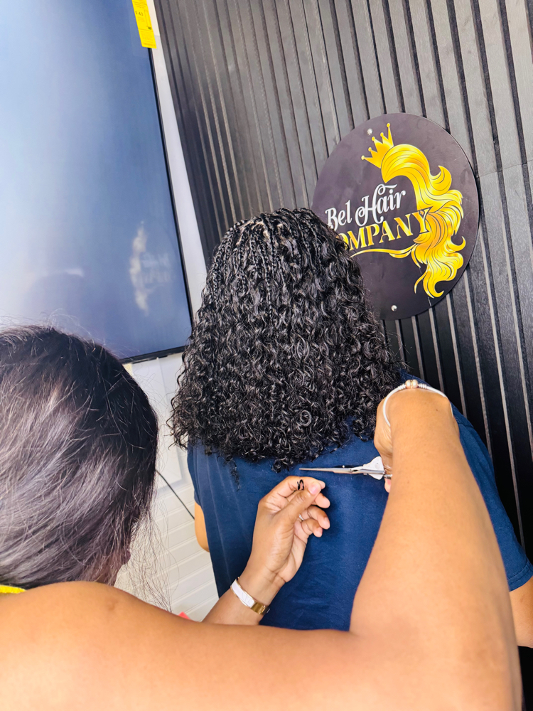 bob knotless at Bel hair company llc in orange, NJ