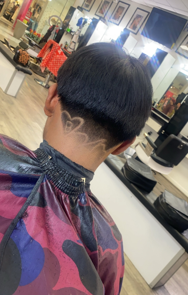 Haircut With Deisgn at Q The Barber in El Cajon, CA