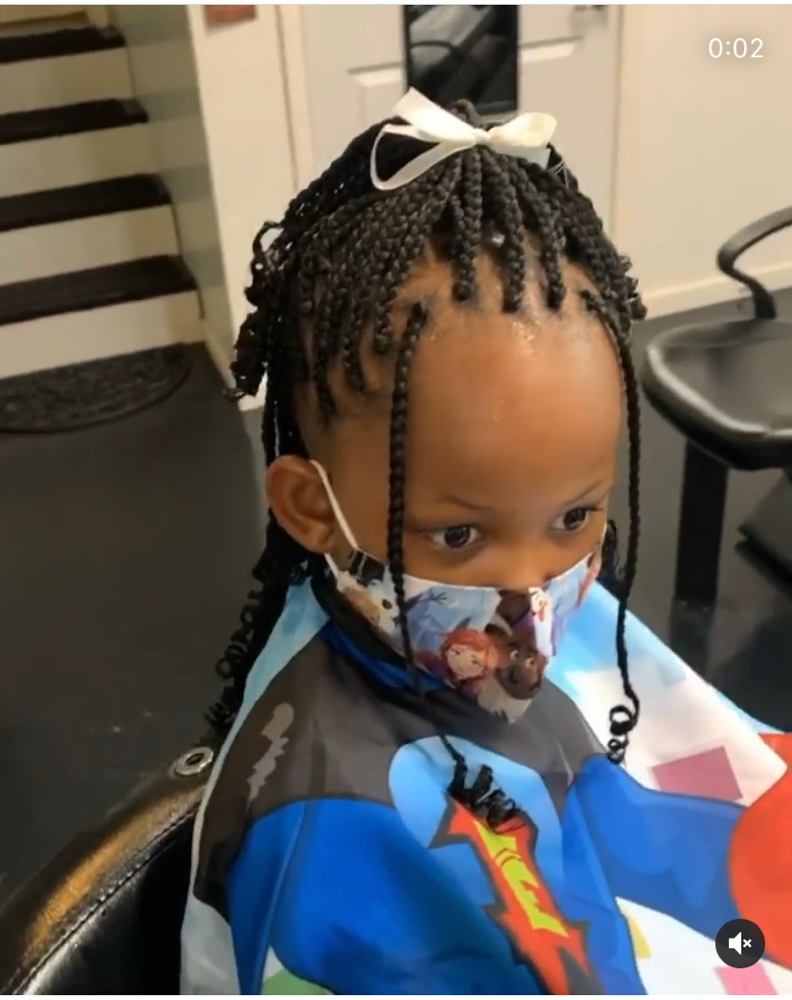 Kids Braids With Rods(to Shoulders)