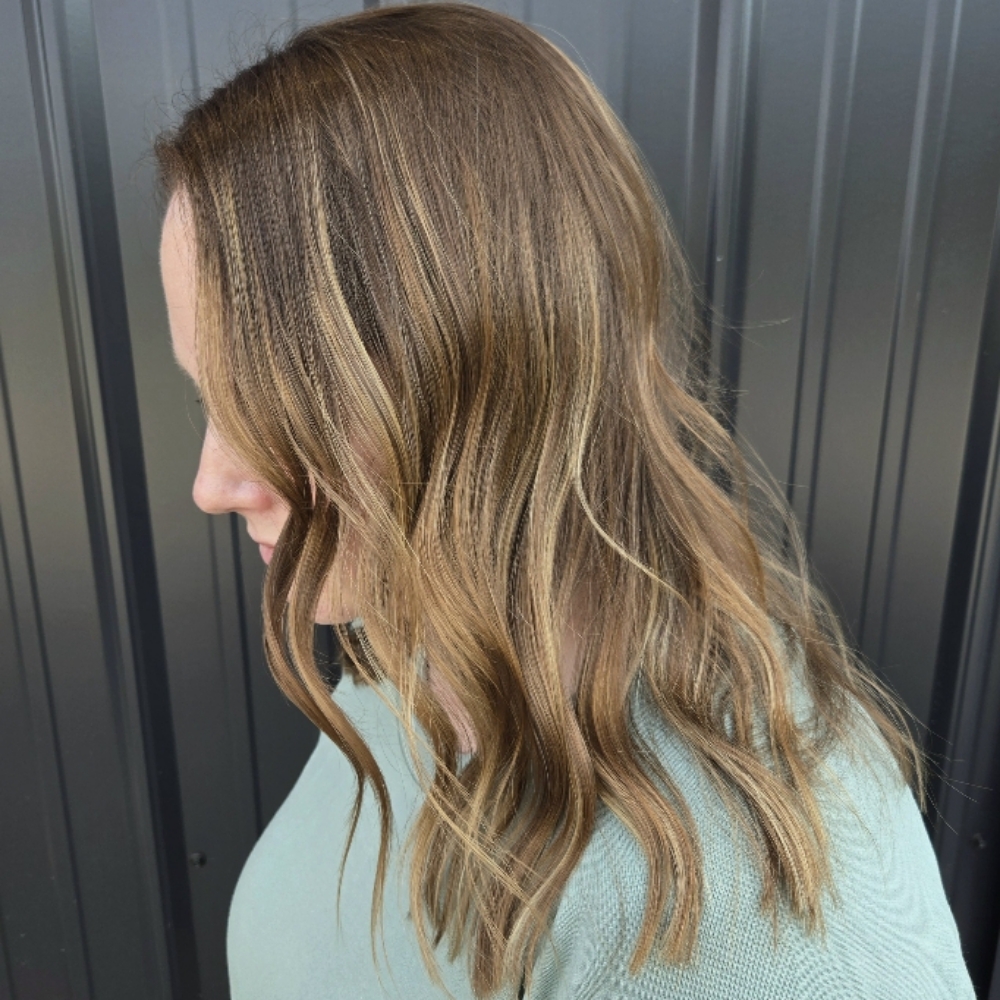 Partial Balayage/Lived-In & Style at Emerald & Olive Salon in New Holland, OH