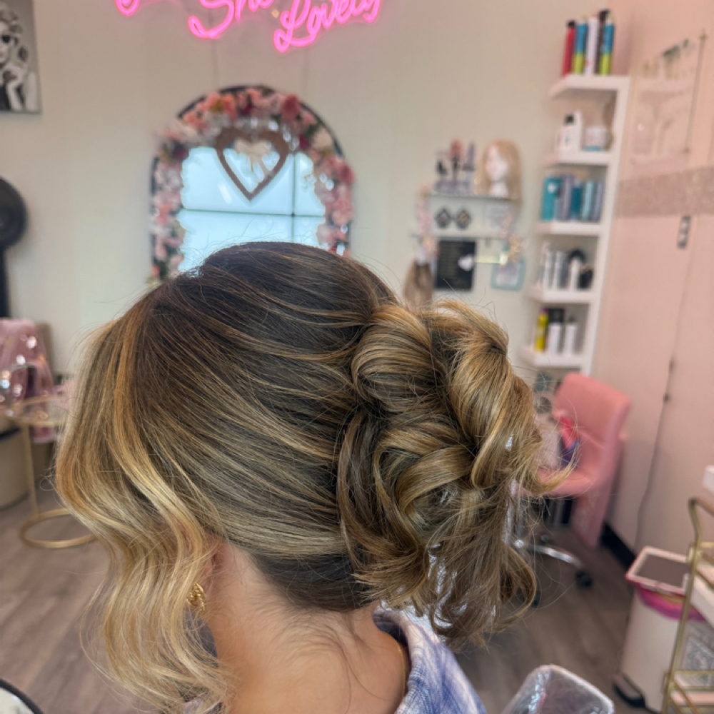 Special Occasion Hair On Location at She Salon in Shreveport, LA