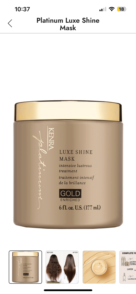Gold Enriched Shine Mask