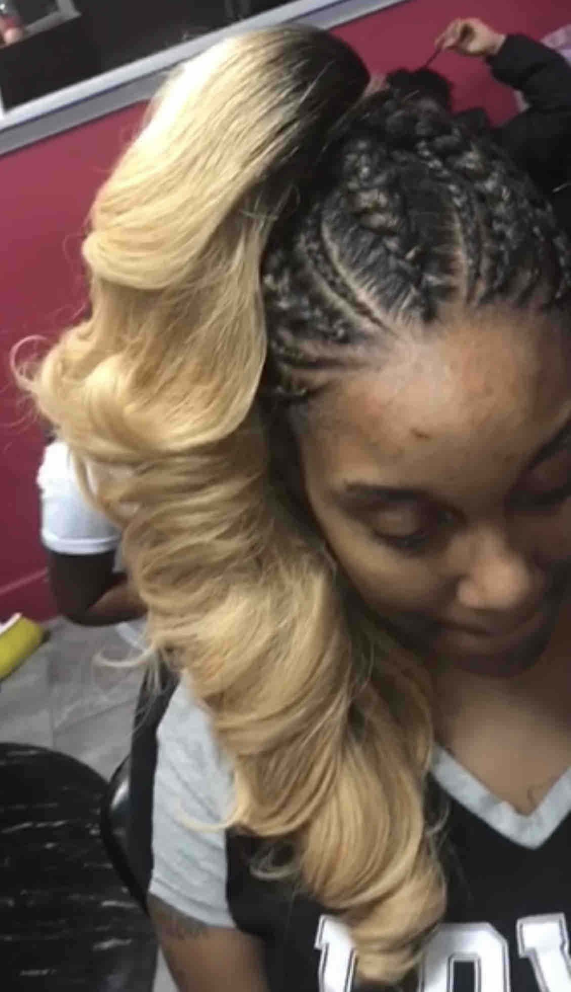 Feeder Braids with Extended Ponytai