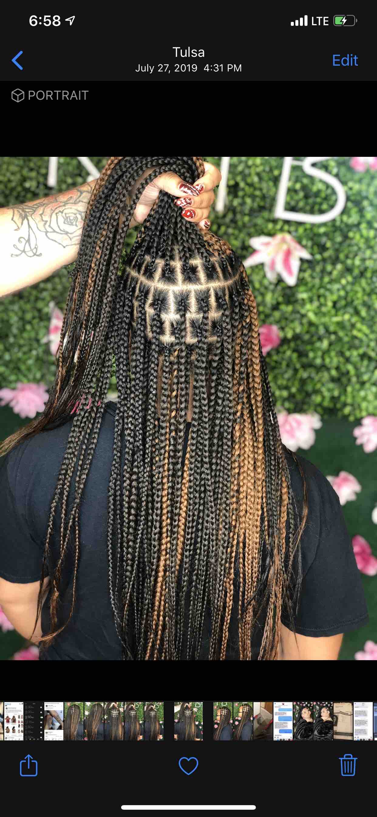 Knotless Box Braids Medium