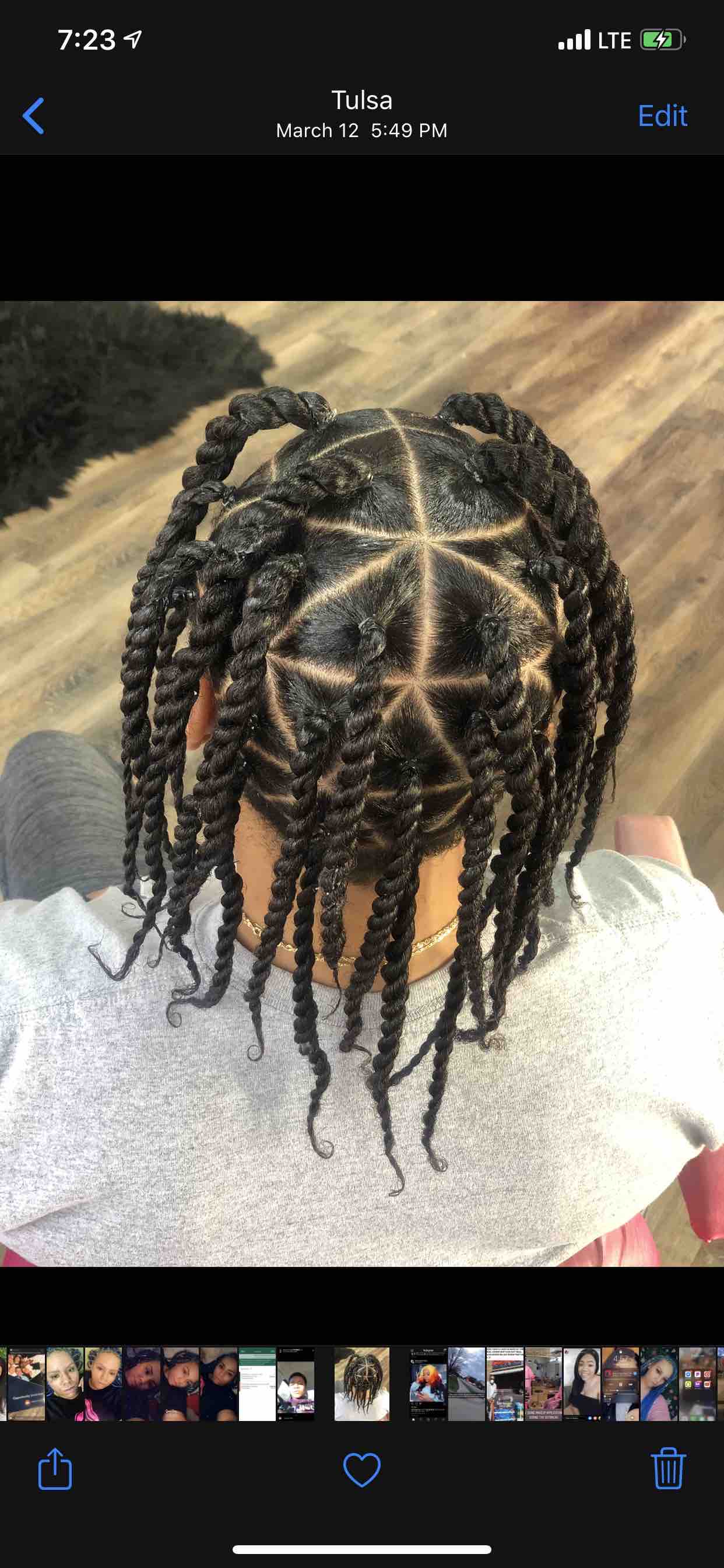 Individual And Braids With Designs