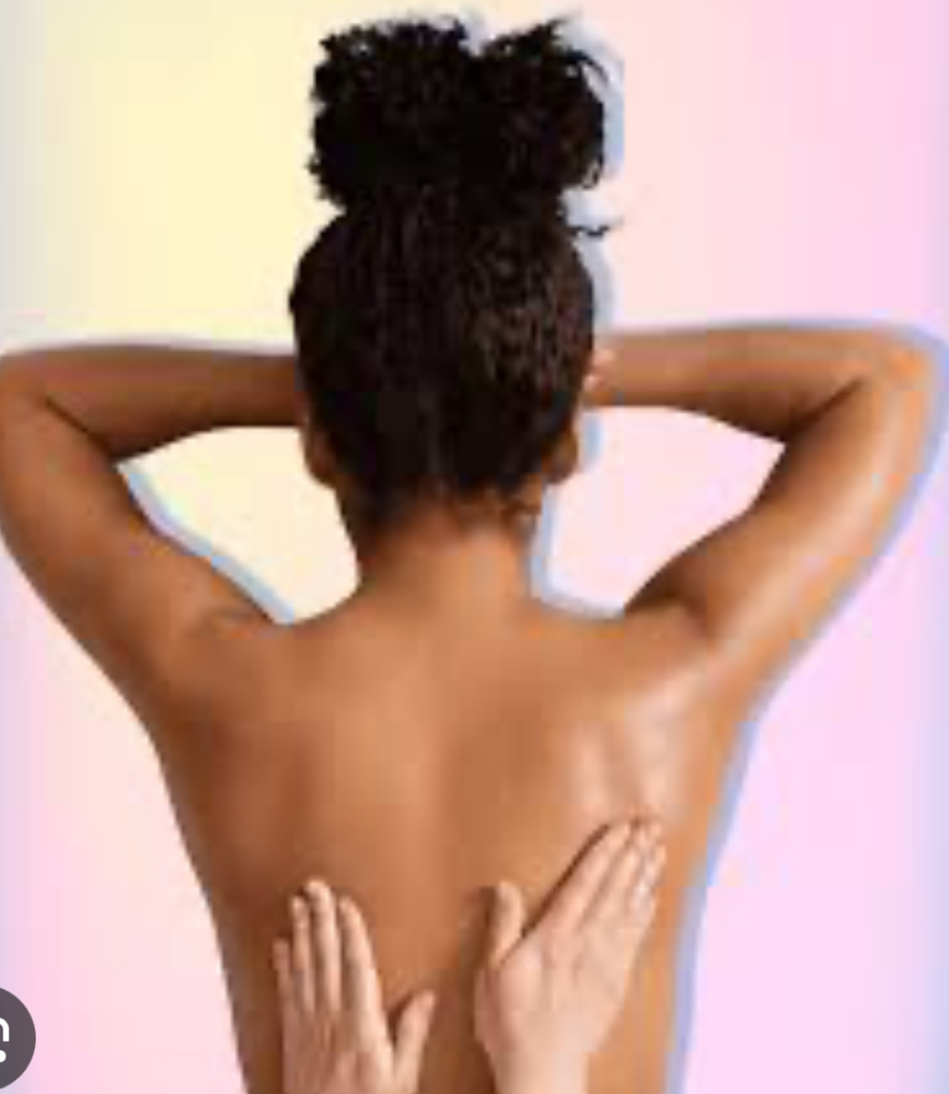 Back, neck and arm facial
