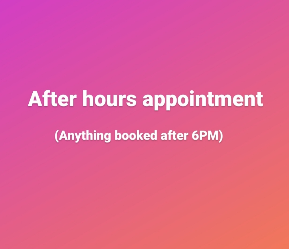 After Hours Appointment