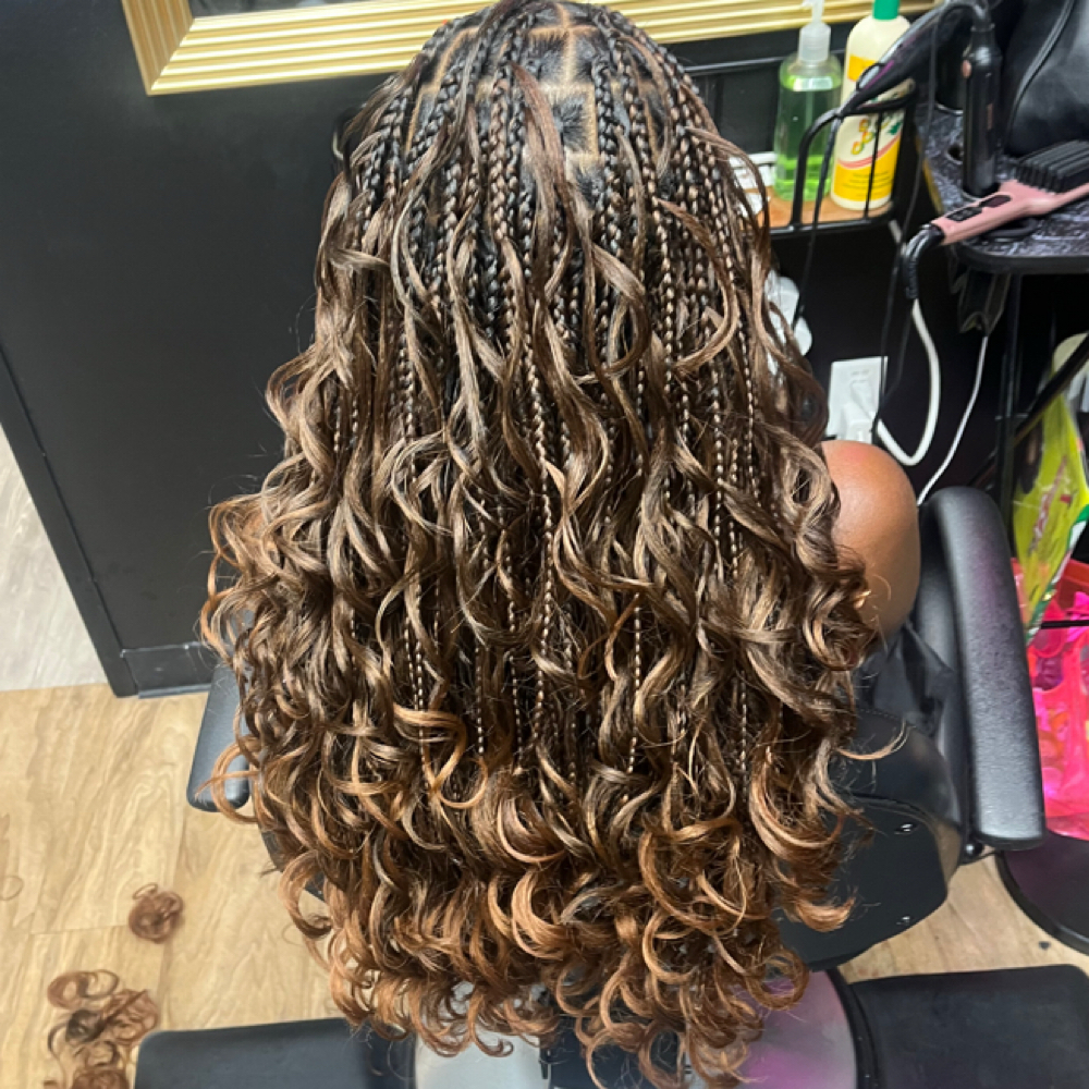 French Curls Braids at Hair by sani in Sacramento, CA