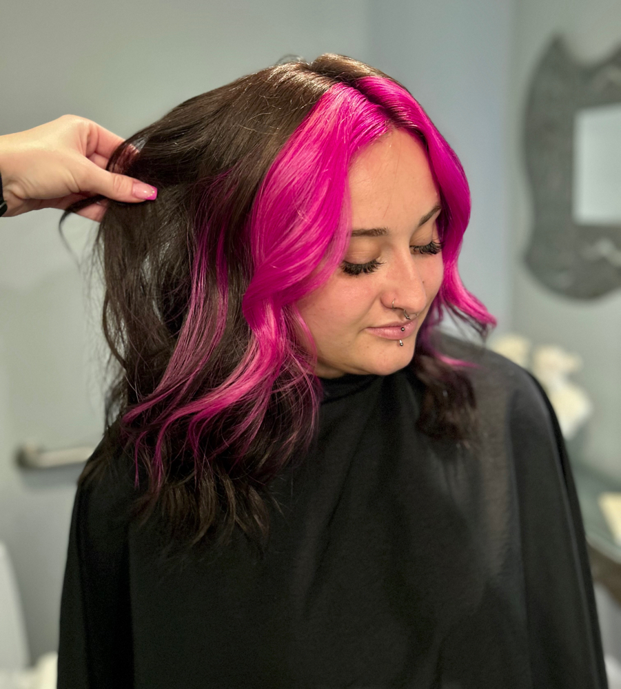 Vivid Peakaboos/Money Piece at Flora & Foils Hair Studio in Myrtle Beach, SC