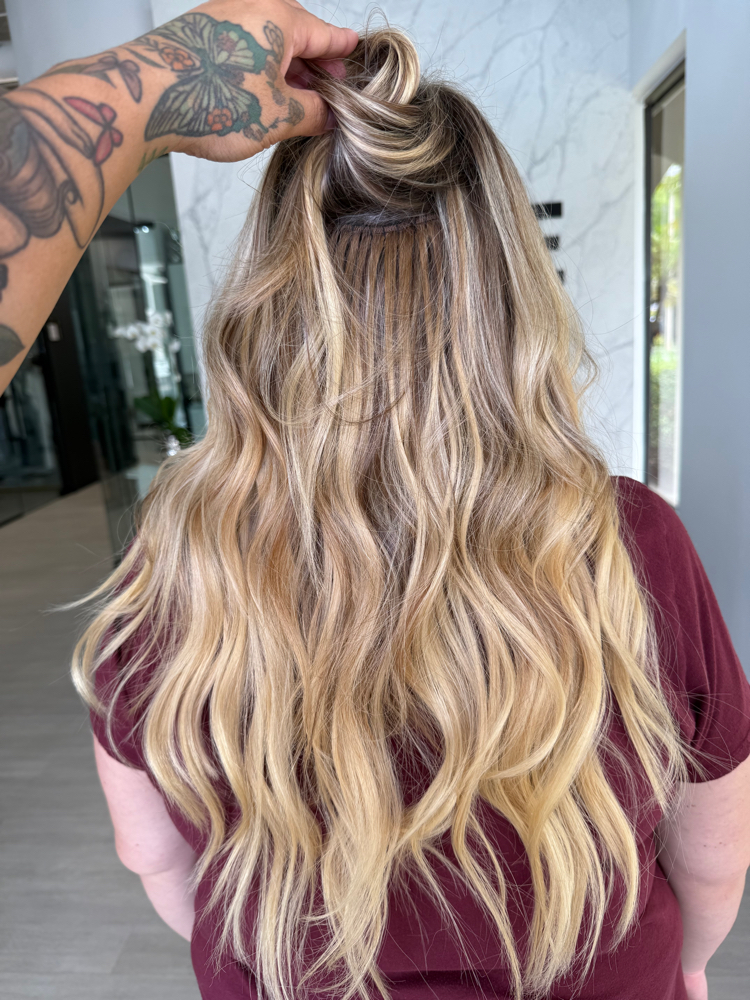 Hand-Tied Weft Move-Up (One Row)