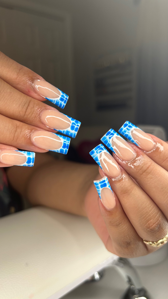 Acrylic med set at Nails By Jose in Winston Salem, NC
