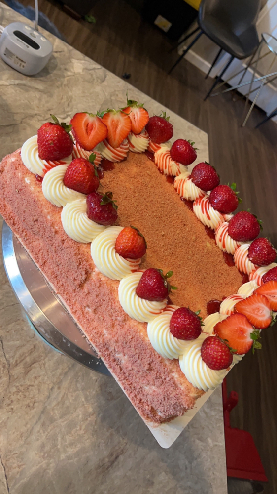 Strawberry Crunch Half Sheet at Sweeter than Honey in Dacono, CO
