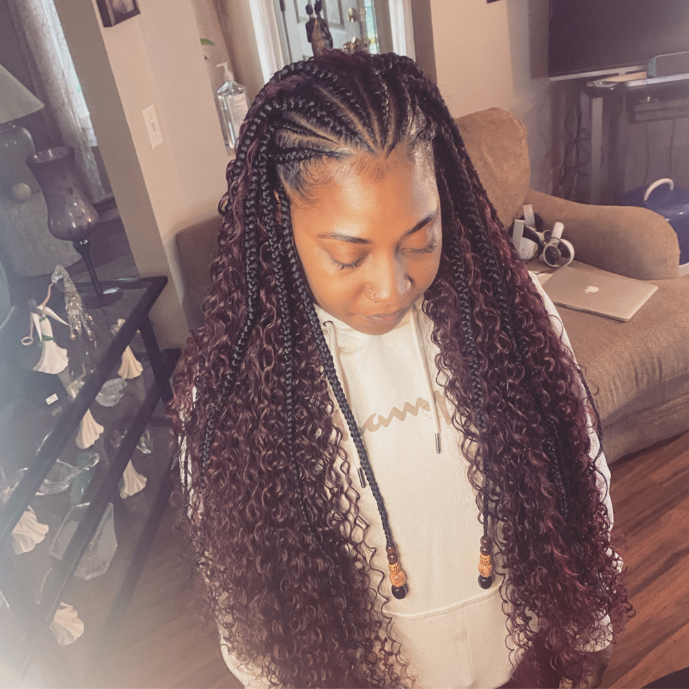 Braids with Sew In at Touched By Angel in Stockton, CA