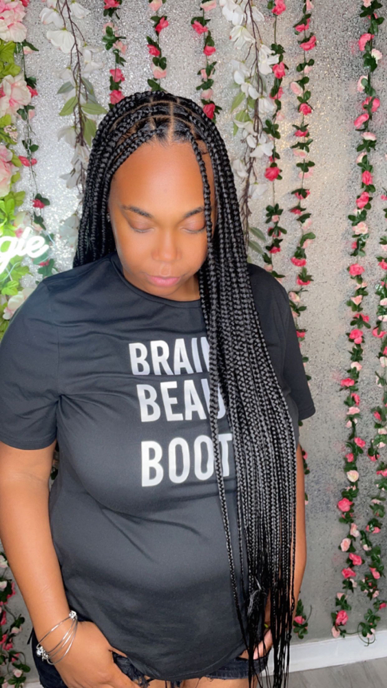 Box Braids (Medium-Jumbo)