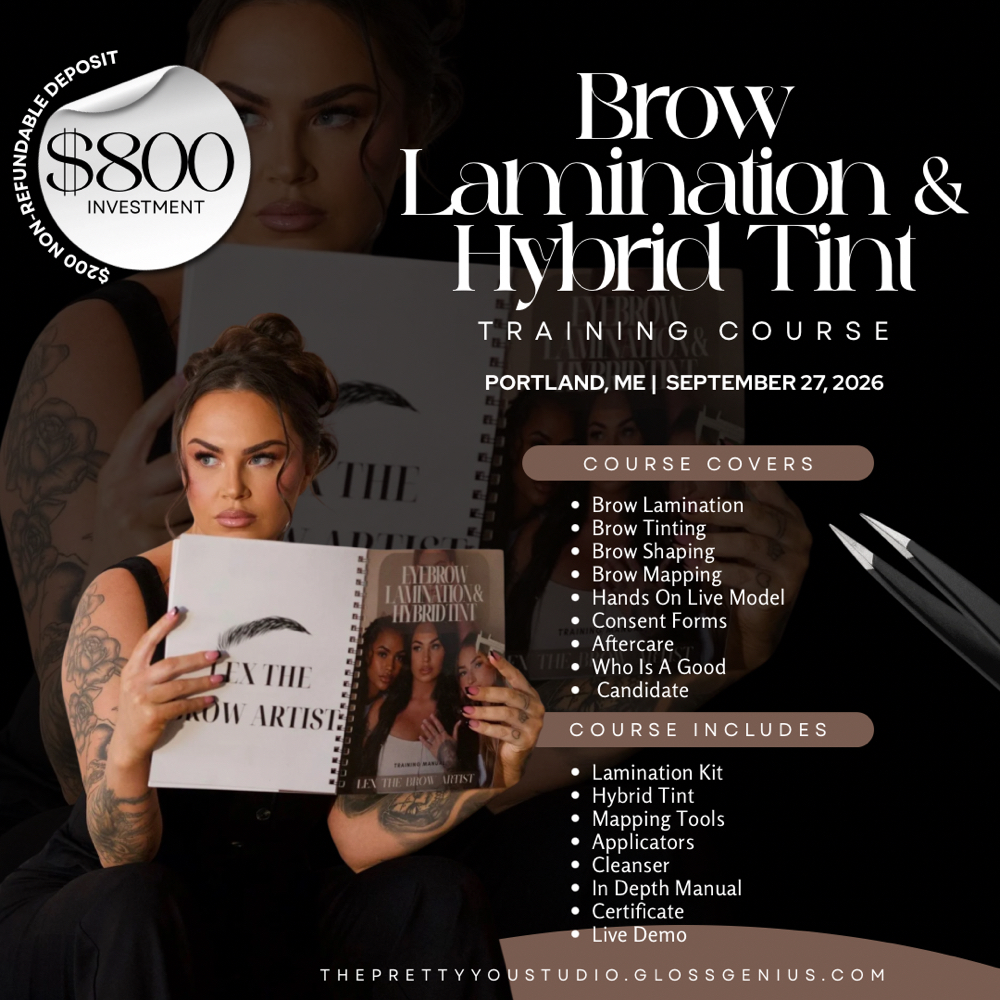 Brow lamination Training 09/27 at The Pretty You Studio in Portland, ME