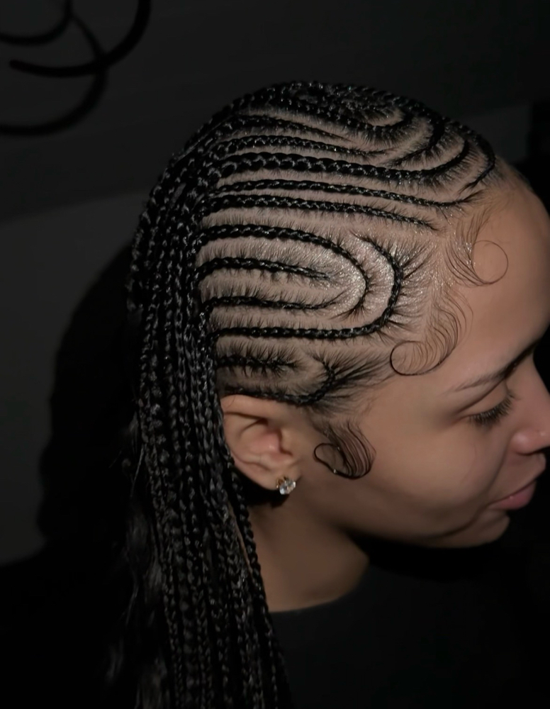 Fulani Braids (extra Designs) at TheBratZHouse in Houston, IL
