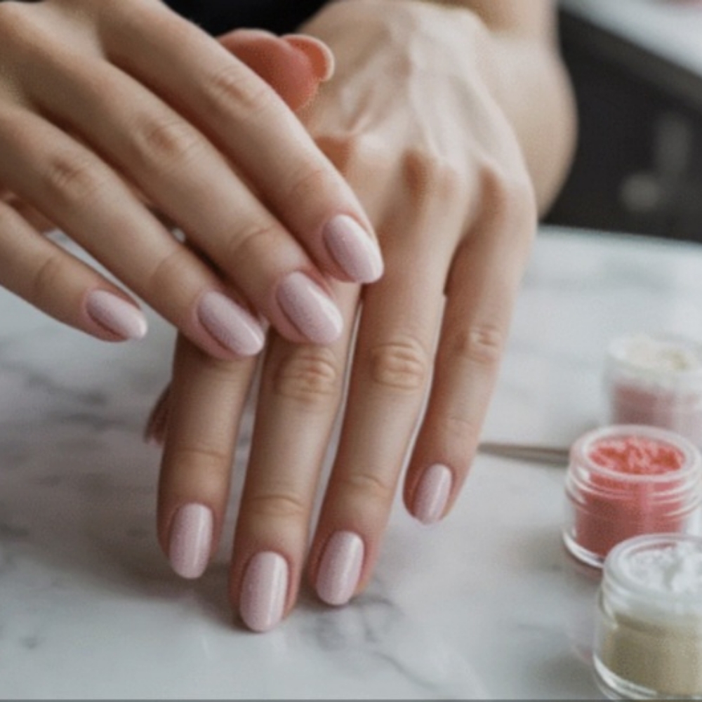 Dip on natural nails at Serenity Nail Spa in Sioux Falls, SD