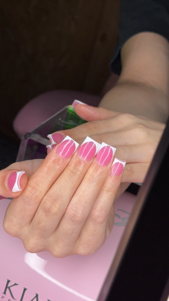 French Tips at La Maison De Beauté in Whiteville, TN