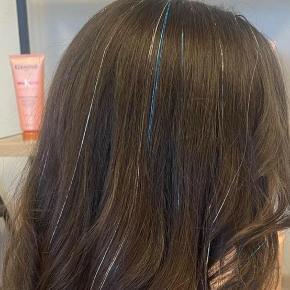 Hair Tinsel at Irresistible Beauty by Alex in Redmond, WA