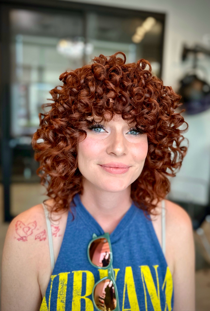 Color, Curly Cut, & Style