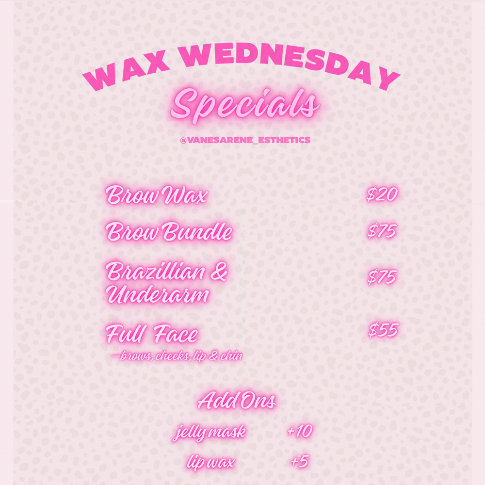 Full Face Wax Wednesday at Vanesa Rene Esthetics in Kansas City, KS