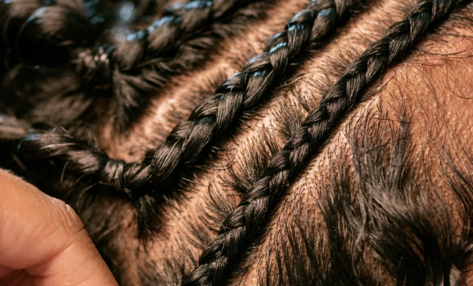 Braid maintenance at IEBIA STYLES in Wasilla, AK