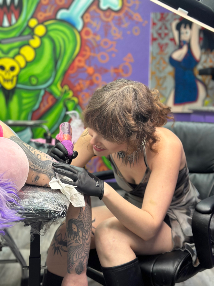 Touchups at Heavenly Loves Tattoos in Twentynine Palms, CA