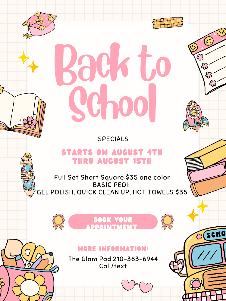 Back To School Pedi $35 August