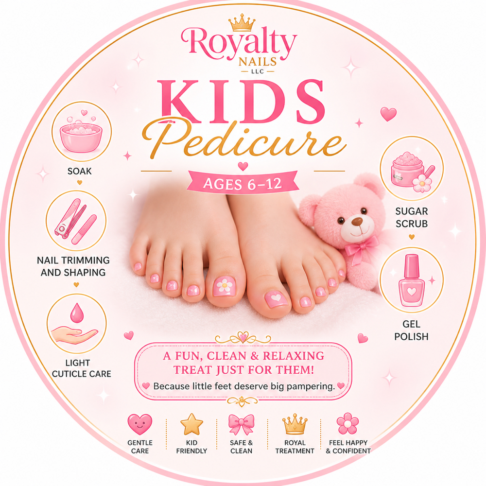 Kids Pedicure (6-12) at Royalty Nails LLC in Colorado Springs, CO