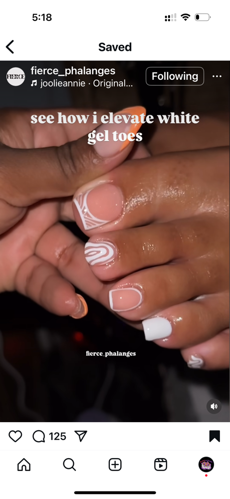 Toe Designs ONLY