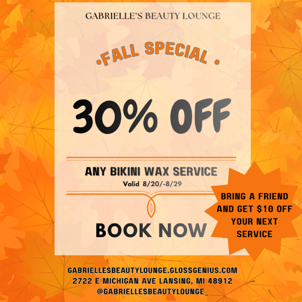 Bikini Line at Gabrielle's Beauty Lounge in Lansing, MI
