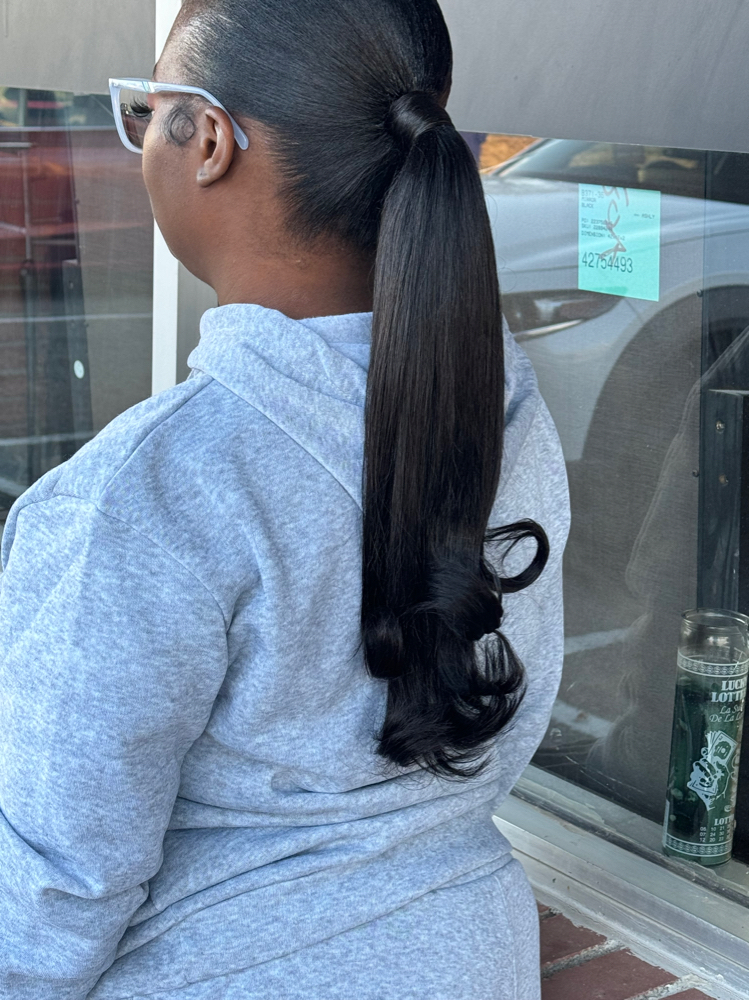 Sleek Extended Pony Tail