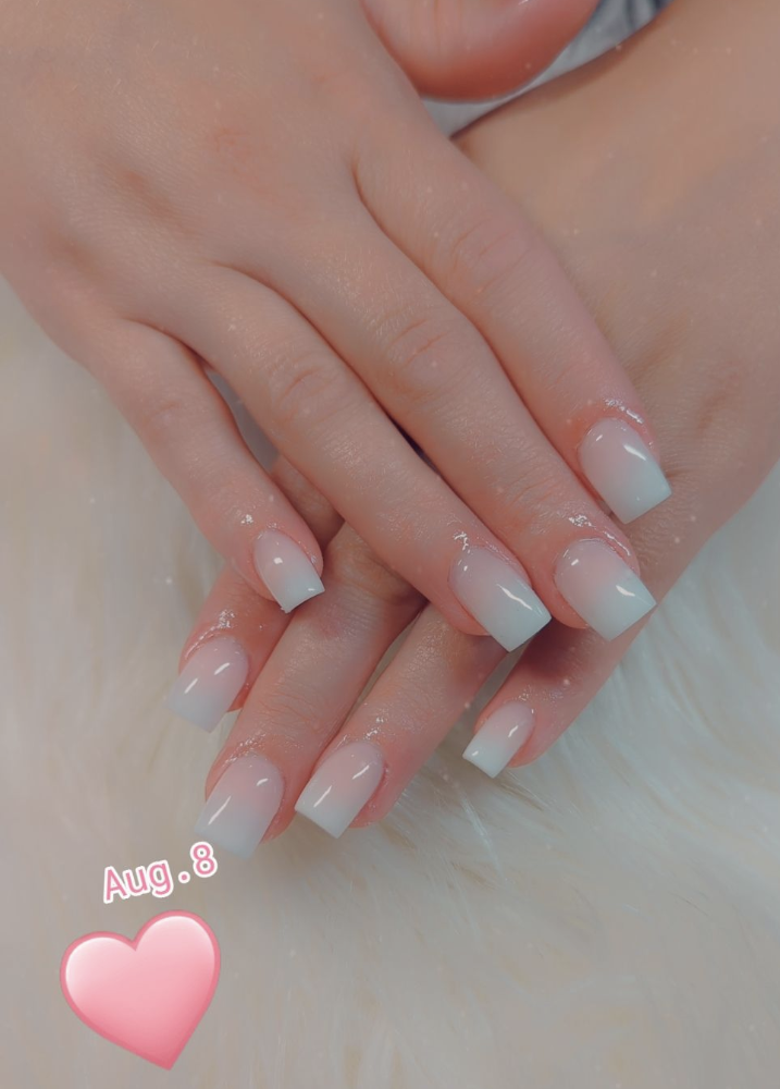 Fill Ombre Pink And White