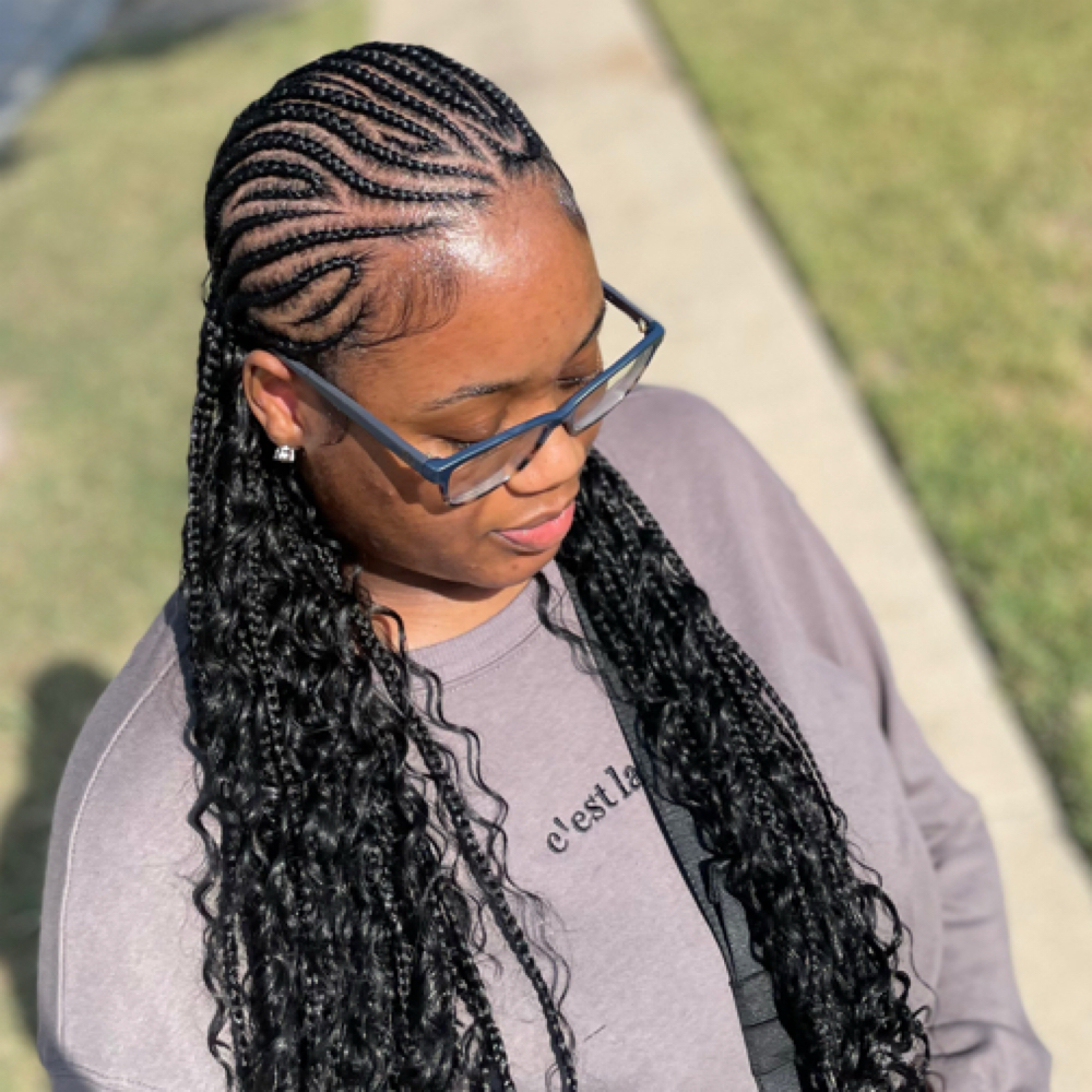 Fulani/Tribal Boho Braids at The Genie Experience in Dallas, TX