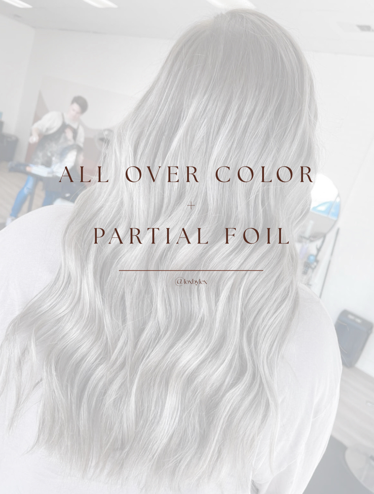 All Over Color With Partial Foil