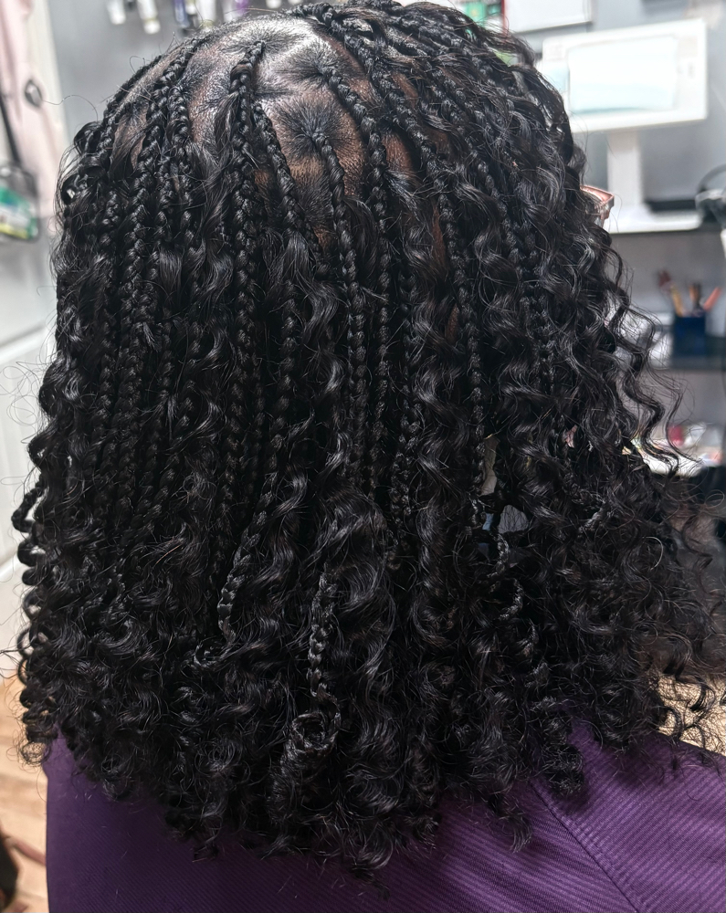 Boho Knotless smedium (bob Length) at D Hair and Braid Suite in Douglasville, GA