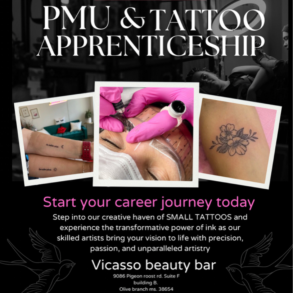 Apprenticeship Program 9month-1yr at Vicasso Brows & Academy in Olive Branch, MS