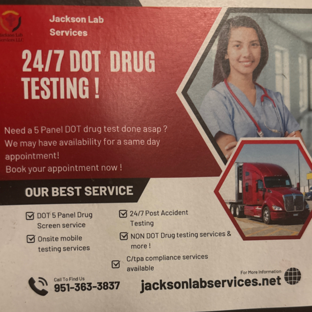 C/TPA SERVICES at Jackson Lab Services LLC in Riverside, CA