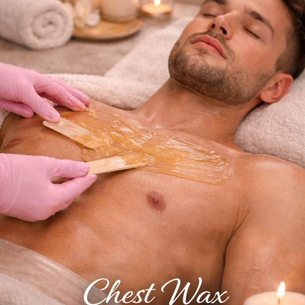 Chest Wax at Snooze Lounge Spa - Luxury Mobile Waxing
