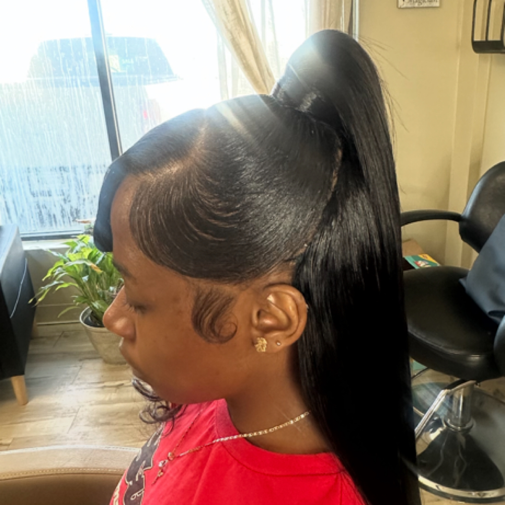 Half ⬆️ Half⬇️ Ponytail at R'tistic Beauty Lounge in Mishawaka, IN