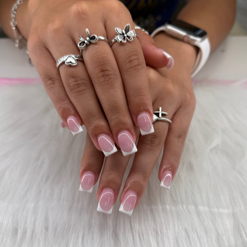French tips at NailsbyMira in San Angelo, TX