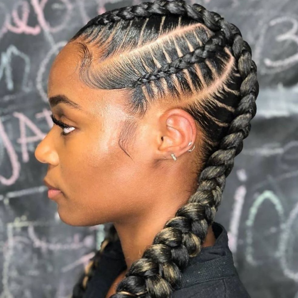 Crown Braid or 2 Feed In Braids at ILLSTYLZ LLC in Raeford, NC