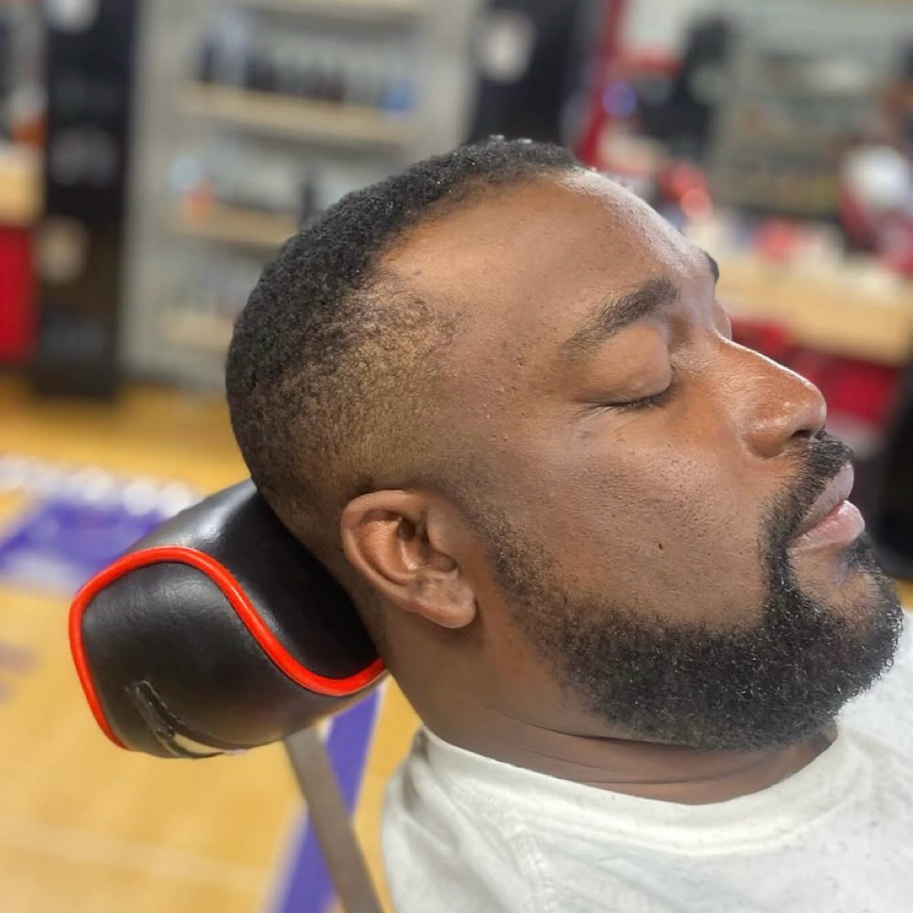 Beard trim at The Oasis Natural Hair Salon in Gibsonville, NC