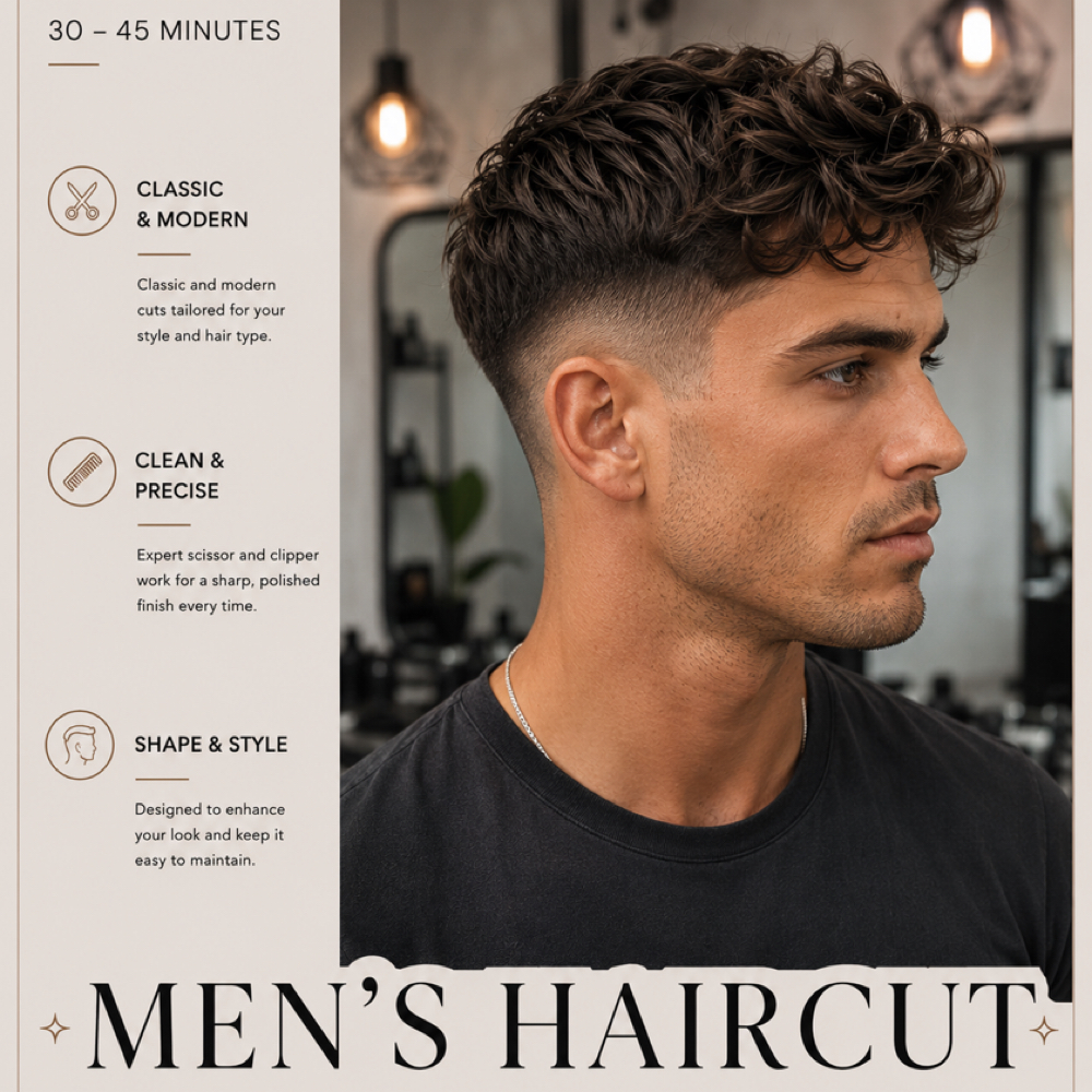 Men’s Haircut at Jenn Rose -Hair Artistry- in Victorville, CA