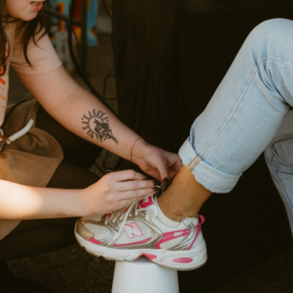 Gold Anklet at Lotus Moon Esthetics in Mesa, AZ