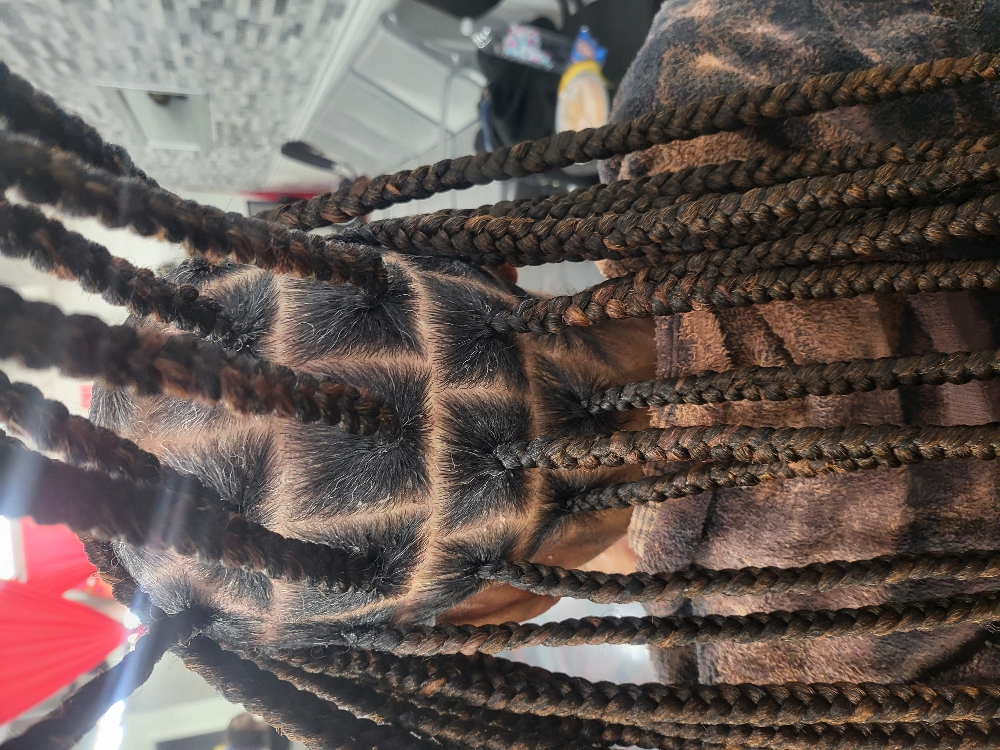 Large Knotless Braids  160