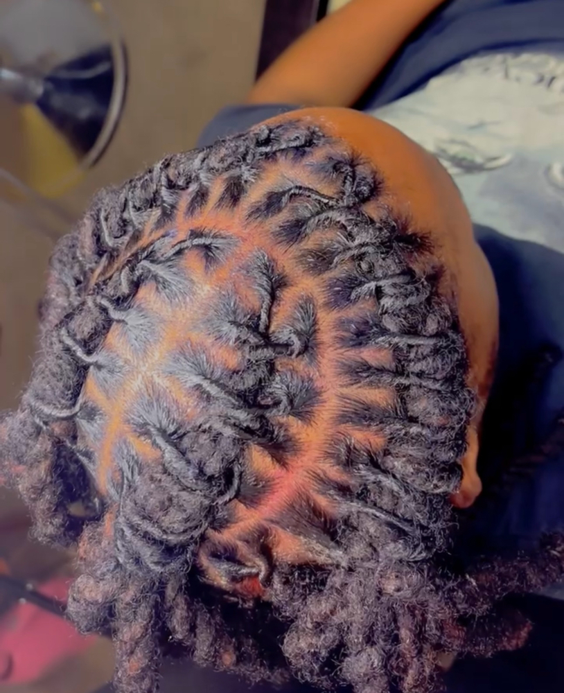 Loc Retwist +style (small Locs) at Nays Beauty Parlor in Warrensbug, MO