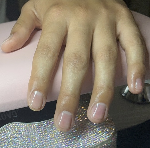 Basic manicure w clear top coat at nailsbyfabi in redondo beach, CA