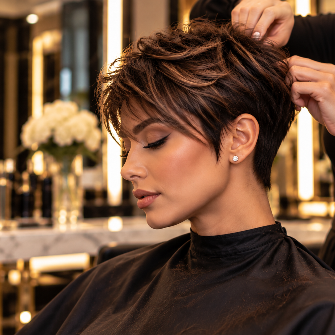 Pixie Cut with Shampoo & Styling at Ellie’s secret salon in Irvine, CA