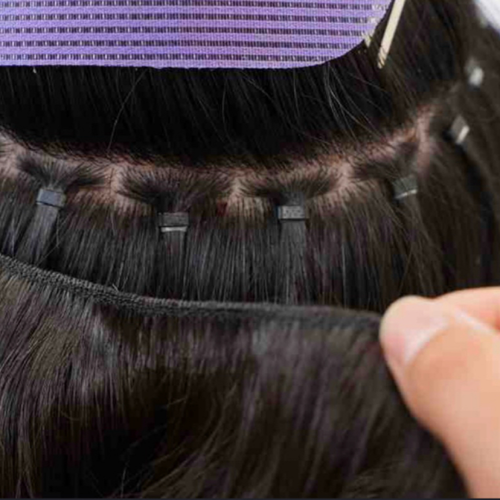 Beaded Weave Hair Extensions at Bonita Hair by. Maria in New Bedford, MA